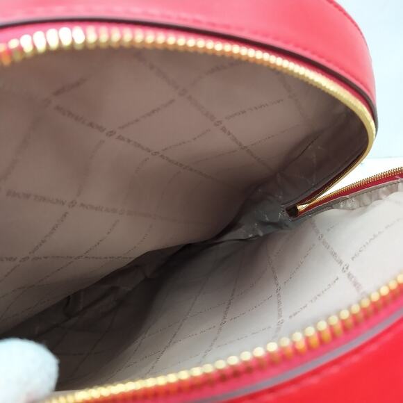 Michael Kors Jaycee Pebbled Red Leather Zipper Top Handle Large Backpack - NWT main image 15
